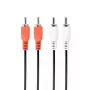 Καλώδιο ήχου Gembird CCA-2R2R-6 1,8 m 2 x RCA μαύρο