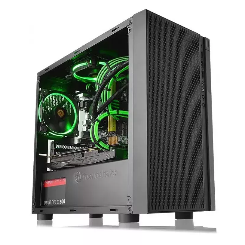Κουτί PC Thermaltake Versa H18 Micro Tower μαύρο