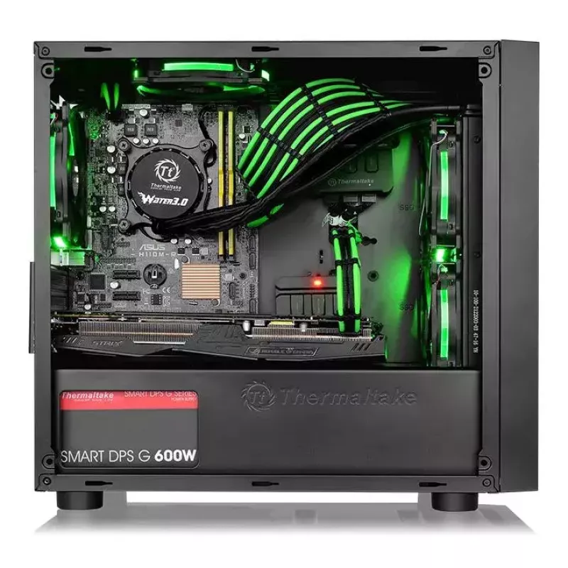 Κουτί PC Thermaltake Versa H18 Micro Tower μαύρο