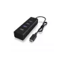 ICY BOX IB-HUB1409-C3 USB 3.2 Gen 1 (3.1 Gen 1) Type-C 5000 Mbit/s μαύρο