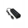 ICY BOX IB-HUB1409-C3 USB 3.2 Gen 1 (3.1 Gen 1) Type-C 5000 Mbit/s μαύρο