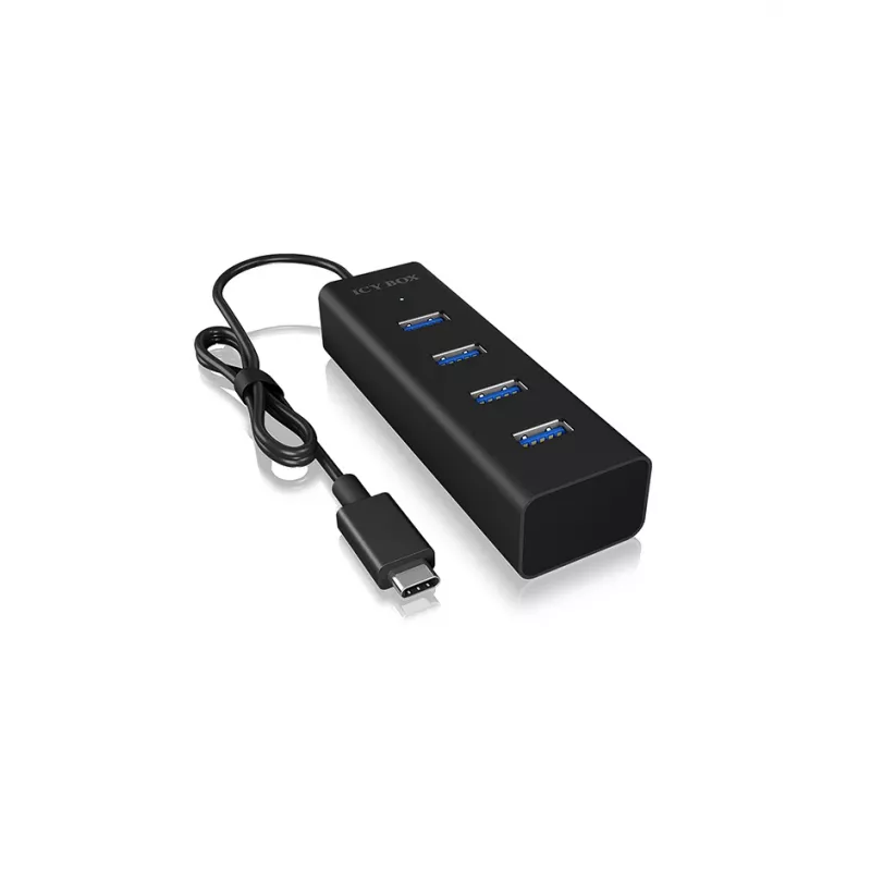 ICY BOX IB-HUB1409-C3 USB 3.2 Gen 1 (3.1 Gen 1) Type-C 5000 Mbit/s μαύρο