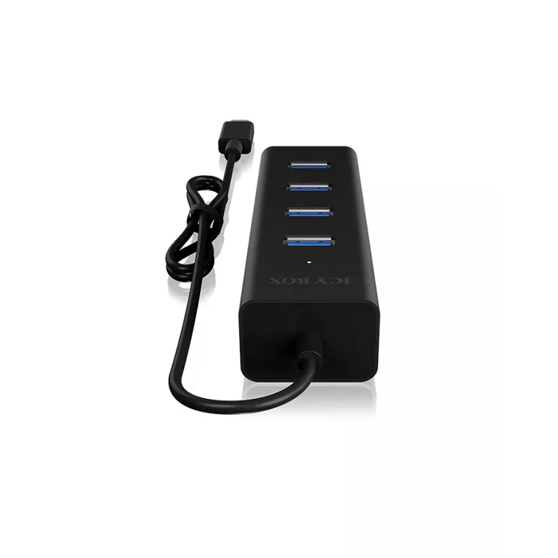 ICY BOX IB-HUB1409-C3 USB 3.2 Gen 1 (3.1 Gen 1) Type-C 5000 Mbit/s μαύρο