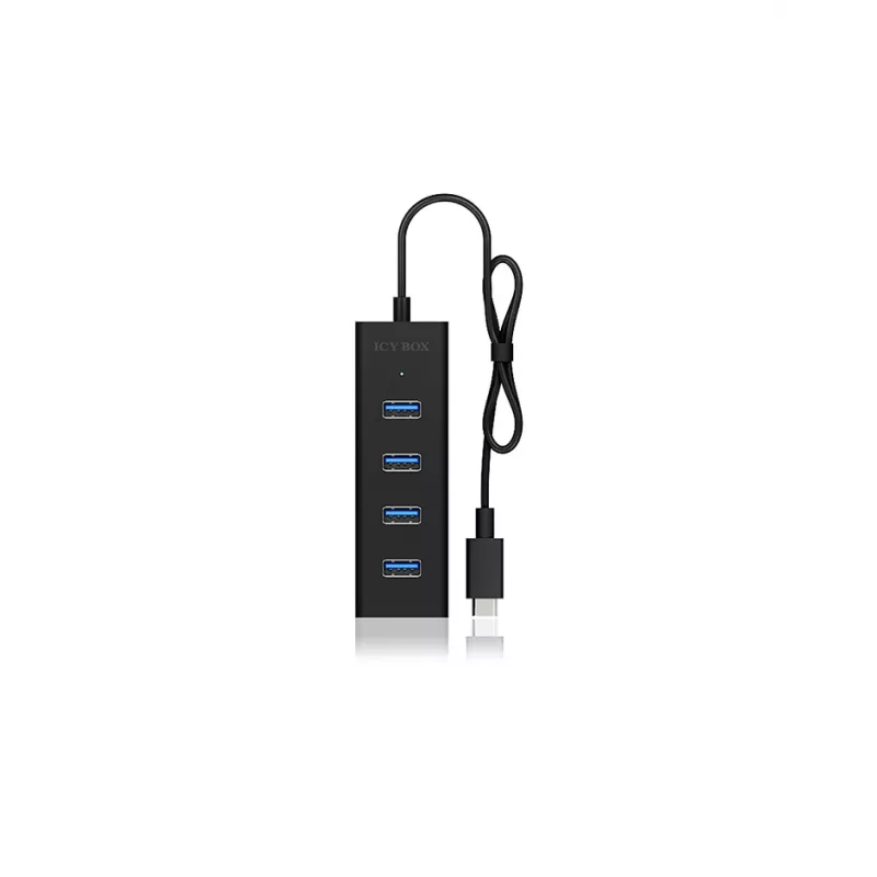 ICY BOX IB-HUB1409-C3 USB 3.2 Gen 1 (3.1 Gen 1) Type-C 5000 Mbit/s μαύρο
