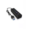 ICY BOX IB-HUB1409-U3 USB 3.2 Gen 1 (3.1 Gen 1) Type-A 5000 Mbit/s μαύρο