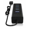 ICY BOX IB-HUB1409-U3 USB 3.2 Gen 1 (3.1 Gen 1) Type-A 5000 Mbit/s μαύρο