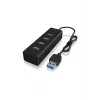 ICY BOX IB-HUB1409-U3 USB 3.2 Gen 1 (3.1 Gen 1) Type-A 5000 Mbit/s μαύρο