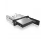 ICY BOX IB-168SK-B αποσπώμενη θήκη χωρίς δίσκο μεταφοράς για σκληρό δίσκο SATA 3,5″ σε θέση 5,25″ (13,3 cm), με κλειδαριά, μαύρη