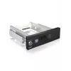ICY BOX IB-168SK-B αποσπώμενη θήκη χωρίς δίσκο μεταφοράς για σκληρό δίσκο SATA 3,5″ σε θέση 5,25″ (13,3 cm), με κλειδαριά, μαύρη