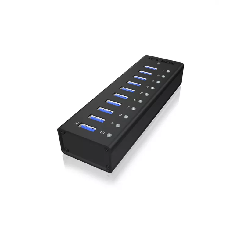 ICY BOX IB-AC6110 USB 3.2 Gen 1 (3.1 Gen 1) Type-B 5000 Mbit/s μαύρο