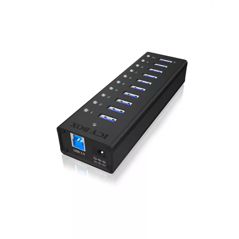 ICY BOX IB-AC6110 USB 3.2 Gen 1 (3.1 Gen 1) Type-B 5000 Mbit/s μαύρο