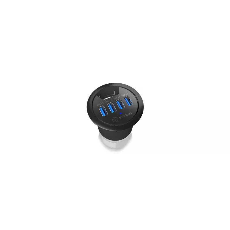 ICY BOX IB-HUB1403 USB 3.2 Gen 1 (3.1 Gen 1) Type-A 5000 Mbit/s μαύρο