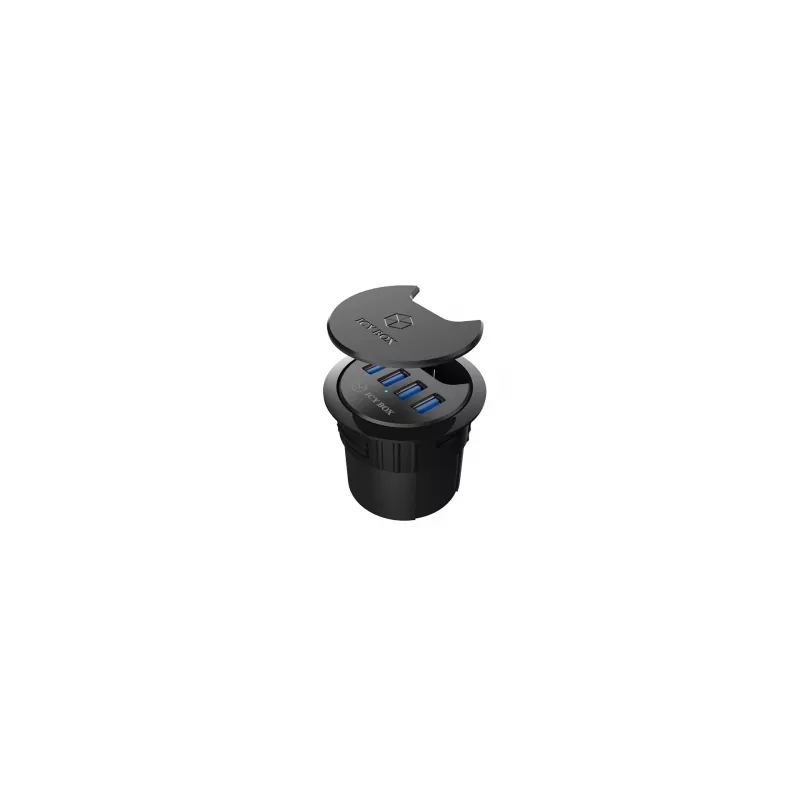 ICY BOX IB-HUB1403 USB 3.2 Gen 1 (3.1 Gen 1) Type-A 5000 Mbit/s μαύρο