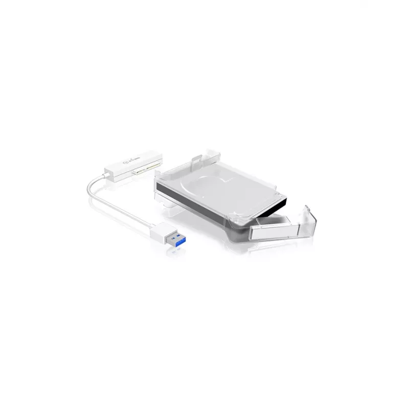 ICY BOX IB-AC703-U3 Θήκη HDD/SSD λευκή 2,5 inch