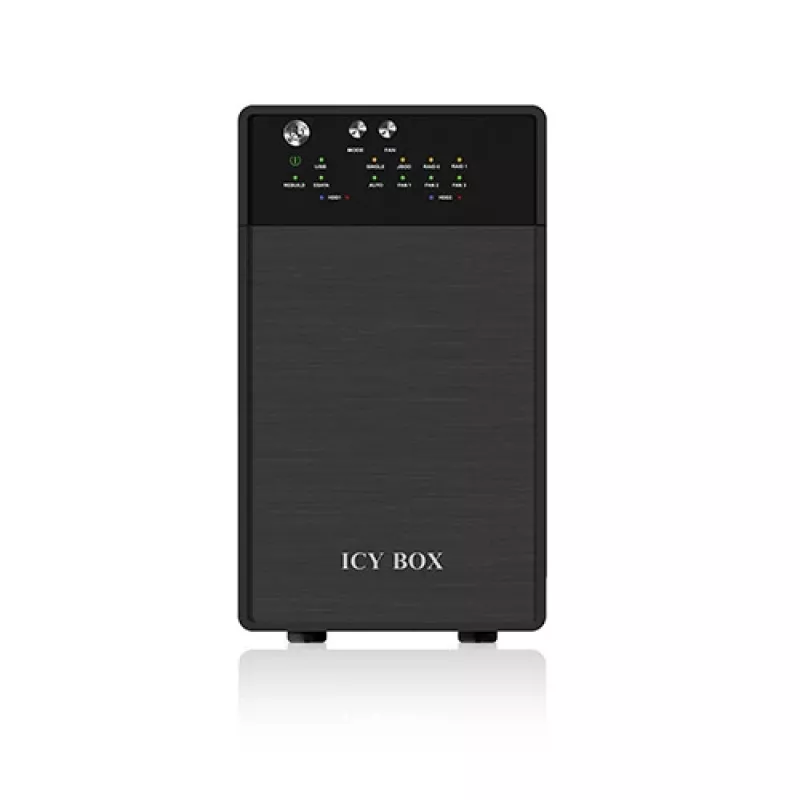 ICY BOX IB-RD3620SU3 Συστοιχία δίσκων 0 TB Desktop μαύρη