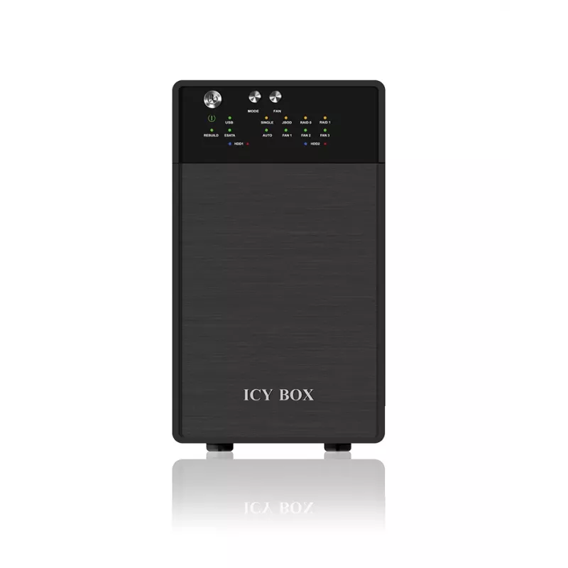 ICY BOX IB-RD3620SU3 Συστοιχία δίσκων 0 TB Desktop μαύρη
