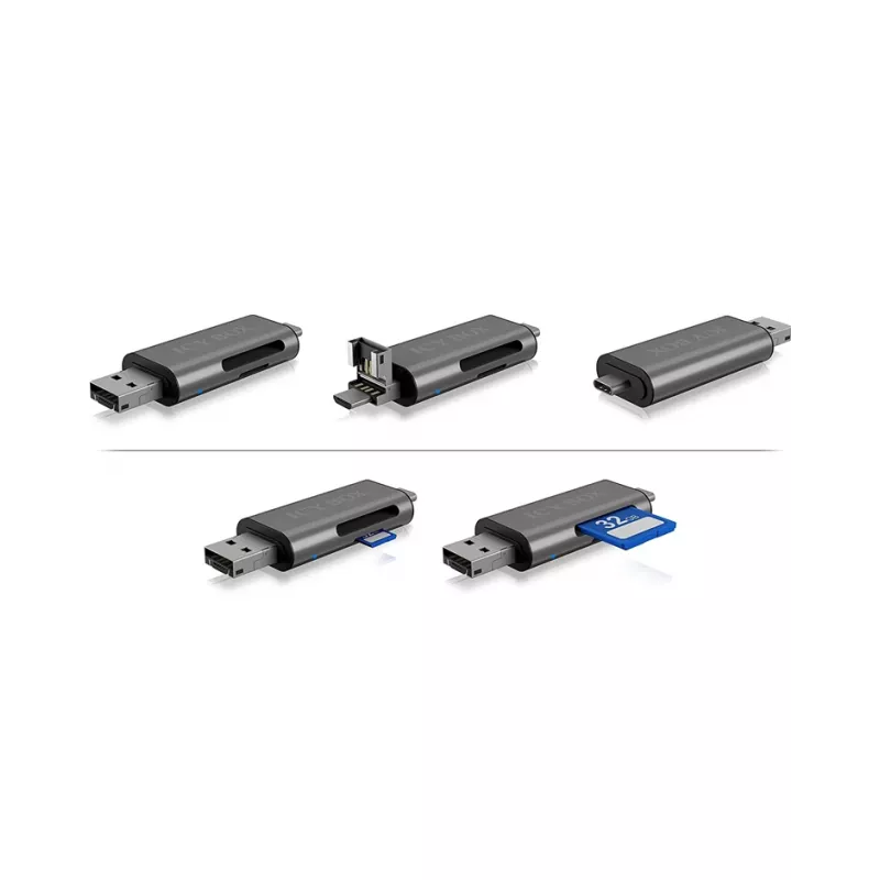 ICY BOX IB-CR200-C Αναγνώστης καρτών USB 2.0 μαύρος