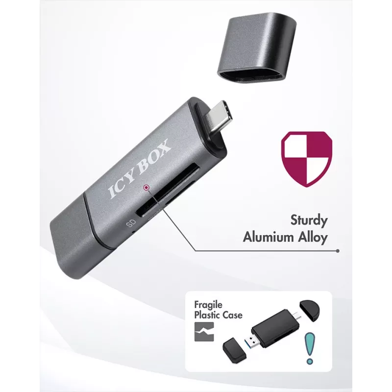 ICY BOX IB-CR200-C Αναγνώστης καρτών USB 2.0 μαύρος