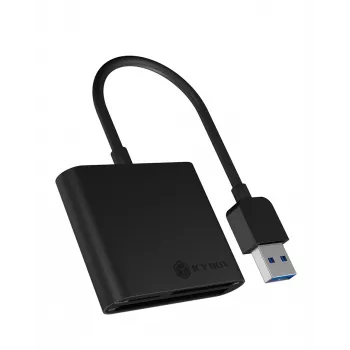 ICY BOX IB-CR301-U3 Αναγνώστης καρτών USB 3.2 Gen 1 (3.1 Gen 1) μαύρος