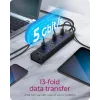 ICY BOX IB-AC6113 USB 3.2 Gen 1 (3.1 Gen 1) Type-B 5000 Mbit/s μαύρο