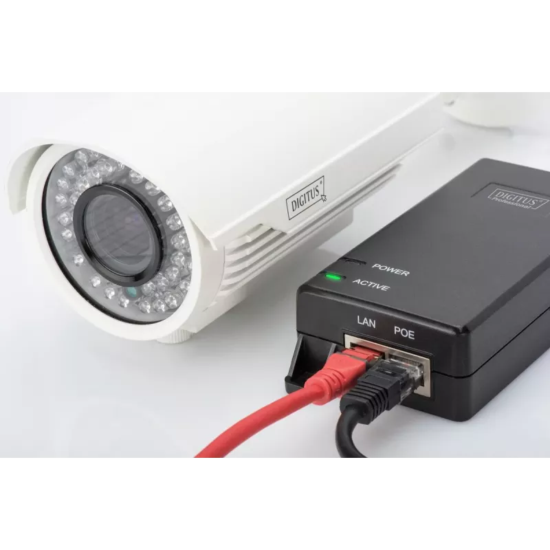 DIGITUS PoE+ Injector, 802.3at 10/100/1000 Mbps έξοδος max. 48V, 30W