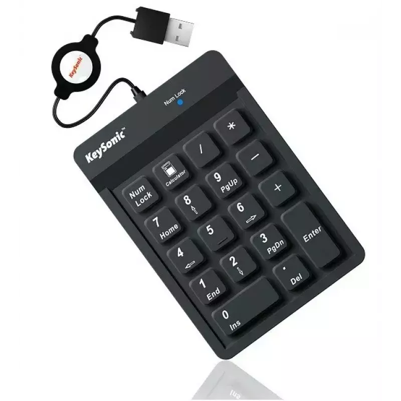 KeySonic ACK-118BK Αριθμητικό πληκτρολόγιο Καθολικό USB Μαύρο