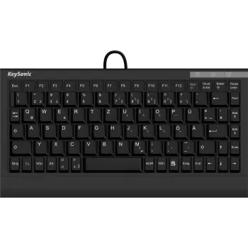 KeySonic ACK-595C+ (US) Πληκτρολόγιο Σπιτιού USB QWERTY Αγγλικά ΗΠΑ Μαύρο