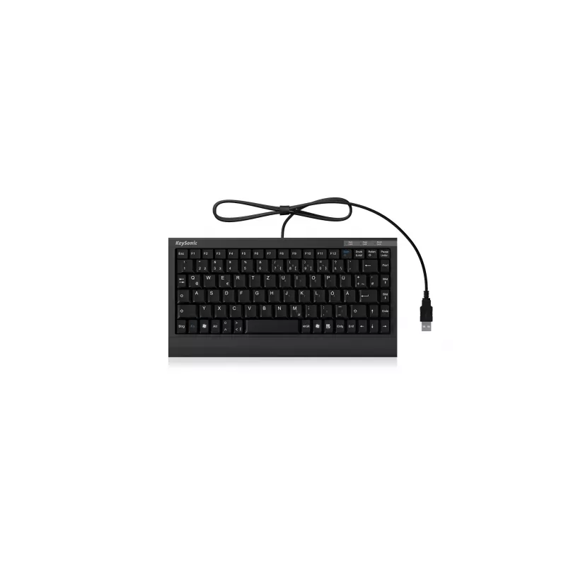 KeySonic ACK-595C+ (US) Πληκτρολόγιο Σπιτιού USB QWERTY Αγγλικά ΗΠΑ Μαύρο