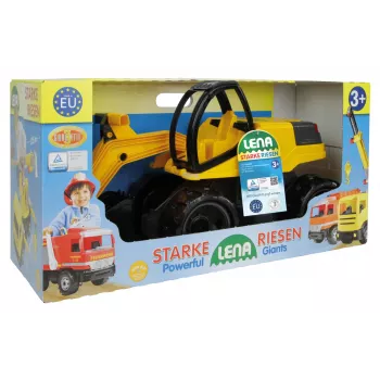 Lena GIGA TRUCKS Excavator Pro, Εκσκαφέας, 3 έτος(-η), Μαύρο, Κίτρινο