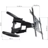 Techly 40-80 Ultra λεπτή Full Motion LCD TV Βάση τοίχου Μαύρο» ICA-PLB 172L