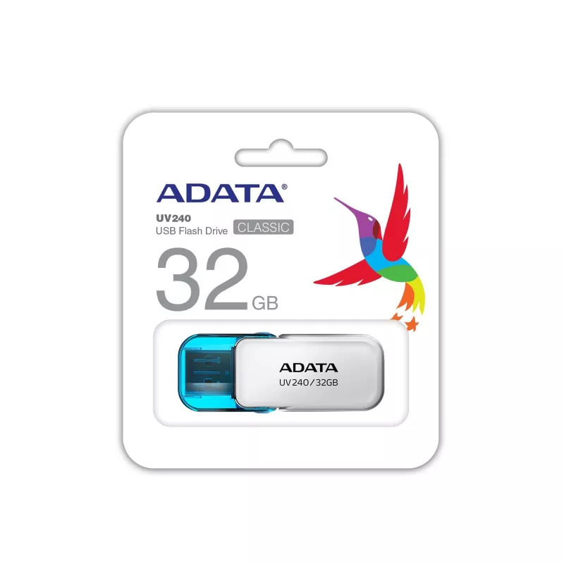 Μονάδα USB flash ADATA UV240 32 GB USB Type-A 2.0, λευκό, σχεδιασμός με καπάκι