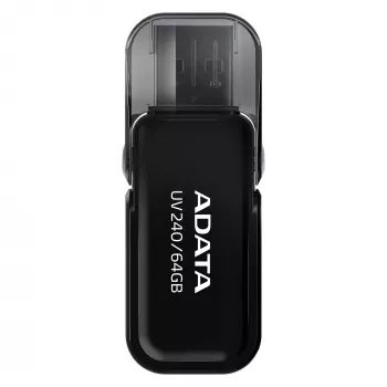 USB Stick ADATA USB Type-A 2.0 64 GB UV240, μαύρο, σχεδιασμός με καπάκι