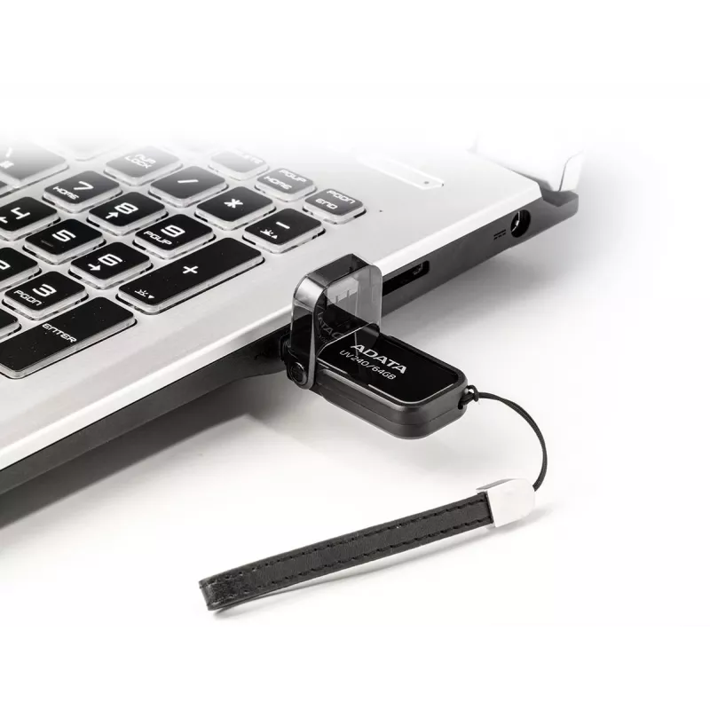 USB Stick ADATA USB Type-A 2.0 64 GB UV240, μαύρο, σχεδιασμός με καπάκι