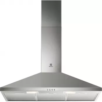 Επιτοίχιος απορροφητήρας Electrolux LFC319X, ανοξείδωτο ατσάλι, 898×(69–102)×450 mm, 420 m³/h, 3 ταχύτητες, μεταλλικό φίλτρο