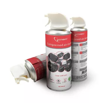 Σπρέι πεπιεσμένου αέρα GEMBIRD CK-CAD-FL400-01, 400 ml, μαύρο