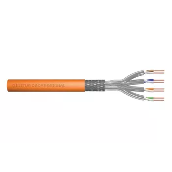 DIGITUS Καλώδιο εγκατάστασης - Cat 7 - S/FTP - AWG 23/1 - simplex - 100m - Πορτοκαλί