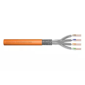 DIGITUS Καλώδιο εγκατάστασης - Cat 7 - S/FTP - AWG 23/1 - simplex - 500 m - Πορτοκαλί