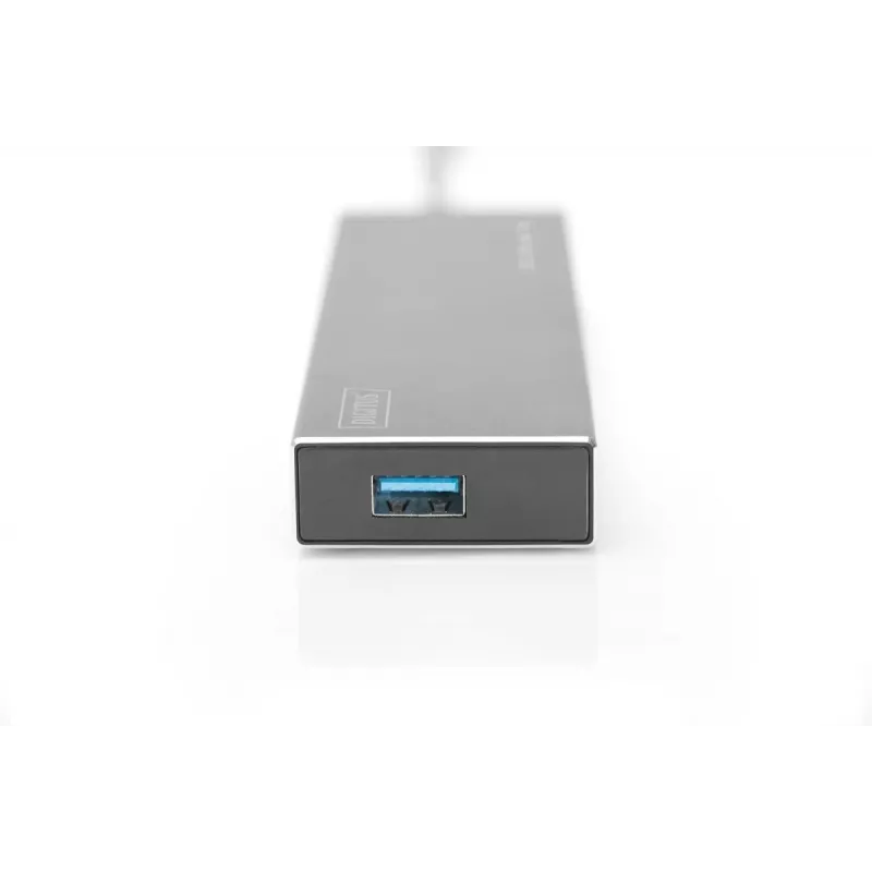 DIGITUS Hub USB 3.0, 7 θυρών με τροφοδοτικό 5V/3,5A, θήκη αλουμινίου