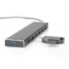 DIGITUS Hub USB 3.0, 7 θυρών με τροφοδοτικό 5V/3,5A, θήκη αλουμινίου