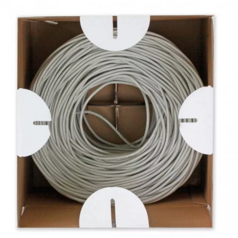 Καλώδιο δικτύου Techly ITP9-FLU-0305 Γκρι 305 m Cat6 U/UTP (UTP)