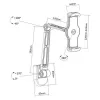 Βάση Techly ICA-TBL 2802 Παθητική βάση Tablet/UMPC Μαύρη