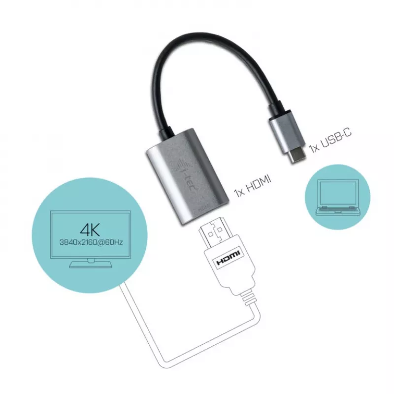 i-tec Metal Προσαρμογέας USB-C HDMI 4K/60 Hz