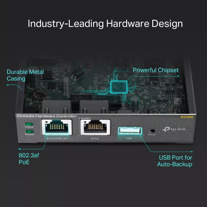 TP-Link Omada Hardware Controller, Μαύρο, Εσωτερικό, 1200 MHz, 1024 MB, DDR3, 4000 MB
