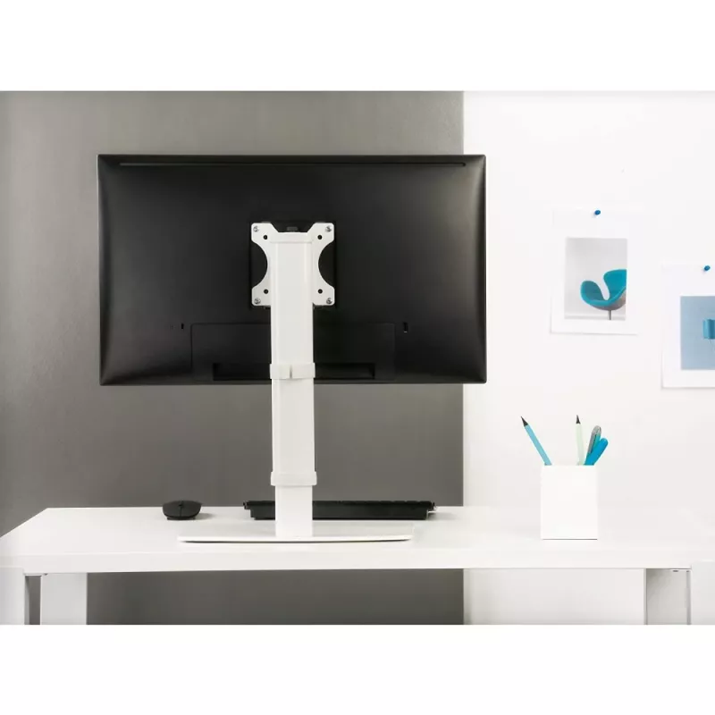 Techly ICA-LCD 260 βάση οθόνης / βάση 68,6 cm (27 ίντσες) γραφείο λευκό