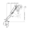 Techly ICA-LCD 514 βάση οθόνης / βάση 68,6 cm (27 ίντσες) γραφείο μαύρο