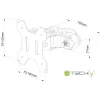 Techly ICALCD100BK βάση γραφείου μαύρο