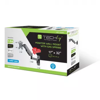 Techly ICA-LCD G112 βάση TV/βάση 81.3 cm (32 ίντσες) μαύρο