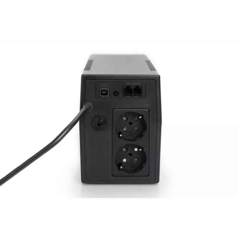 DIGITUS Line-Interact.USV 600 VA/360W 12V/7Ah x1 2x CEE7/7 AVR LED