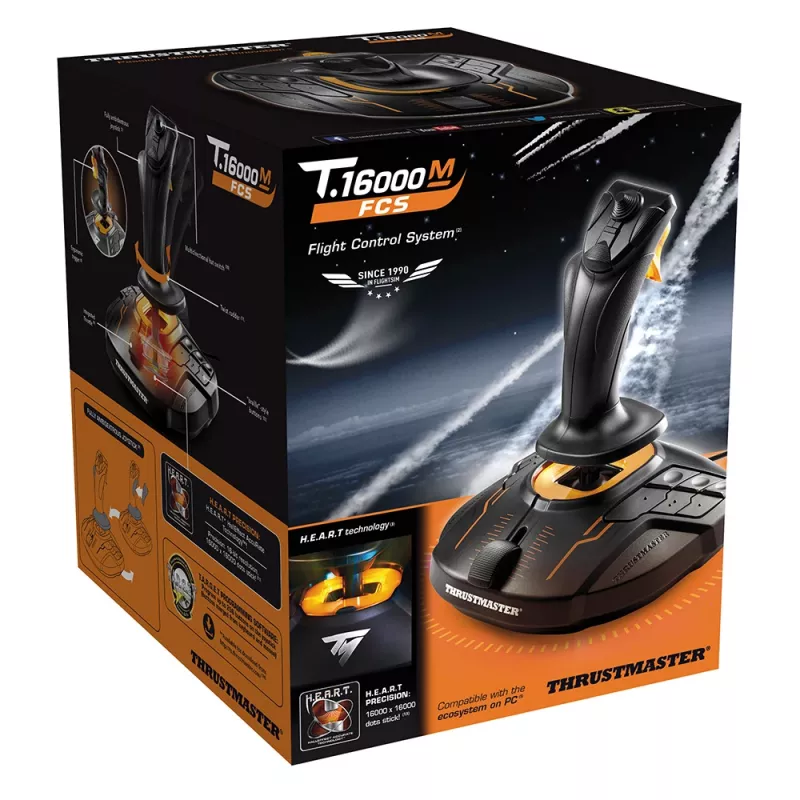 Thrustmaster T-16000M FC S Μαύρο, Πορτοκαλί USB Joystick Αναλογικό / Ψηφιακό PC
