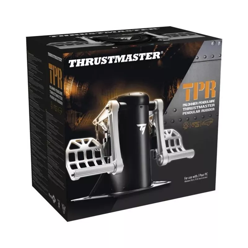 Thrustmaster TPR Rudder Μαύρο, Ασημί USB Flight Sim Αναλογικό PC